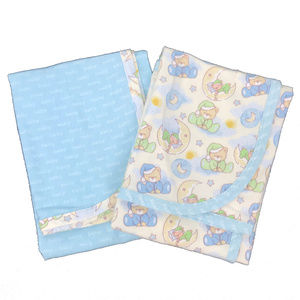 Baby Blanket Set Sleeping Bears & "Baby"